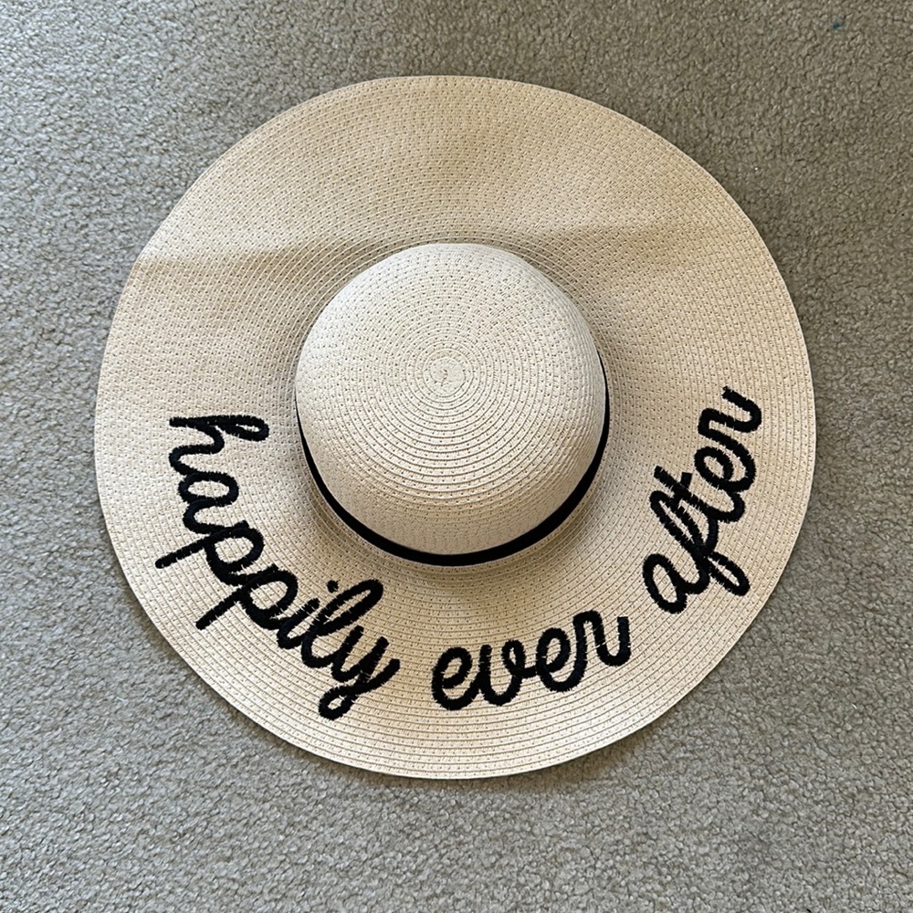 Bride sun hat - floppy hat